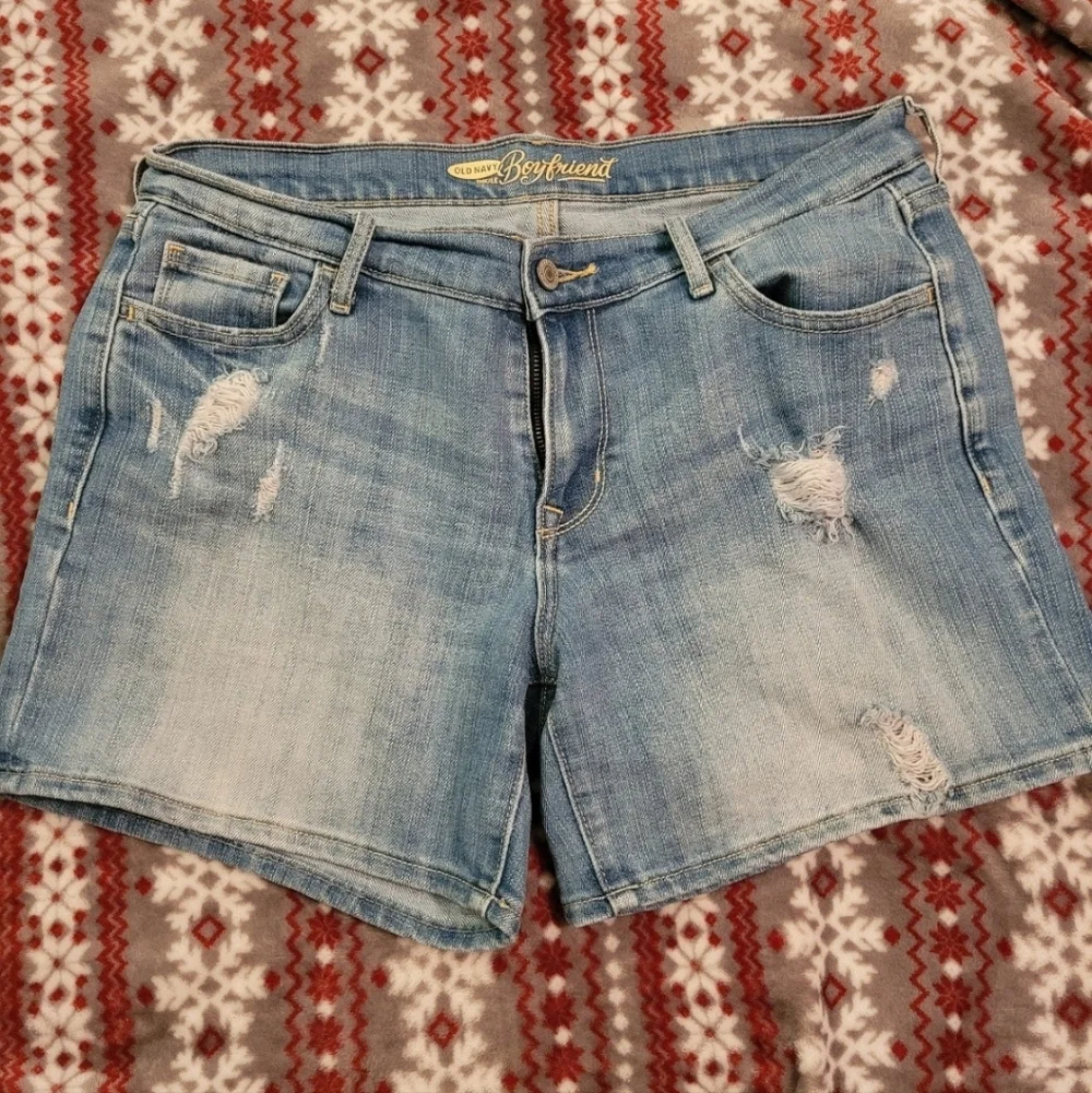 **bundle of 2** Old Navy Womens Size 8 Jean Denim Shorts - Picture 2 of 10
